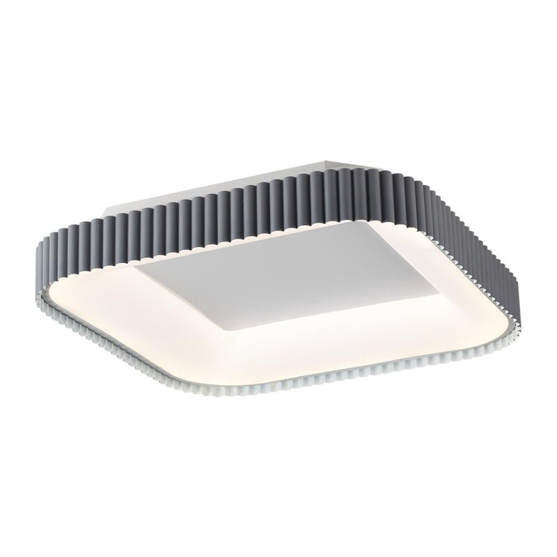 7769/56L AVRA LED SN 578 Светильник металл/белый/серый LED (56Вт+14Вт) 3000-6000K 500х500 IP43 пульт ДУ+подсветка SHARMEL 5