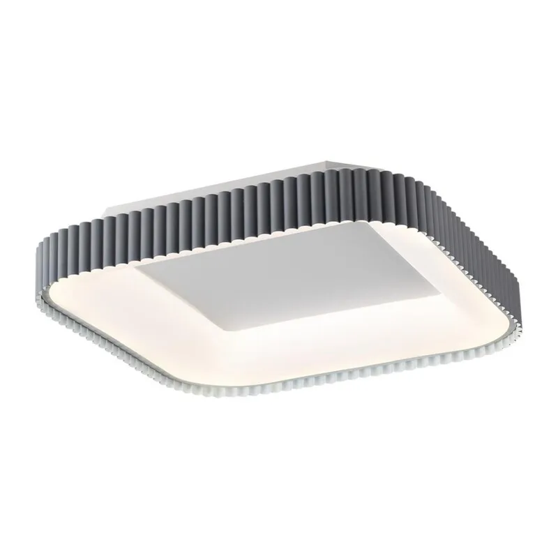 7769/56L AVRA LED SN 578 Светильник металл/белый/серый LED (56Вт+14Вт) 3000-6000K 500х500 IP43 пульт ДУ+подсветка SHARMEL 4