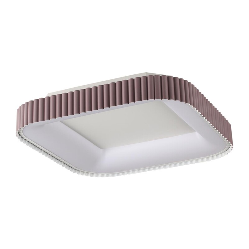 7770/56L AVRA LED SN 578 Светильник металл/белый/мокко LED (56Вт+14Вт) 3000-6000K 500х500 IP43 пульт ДУ+подсветка SHARMEL 3