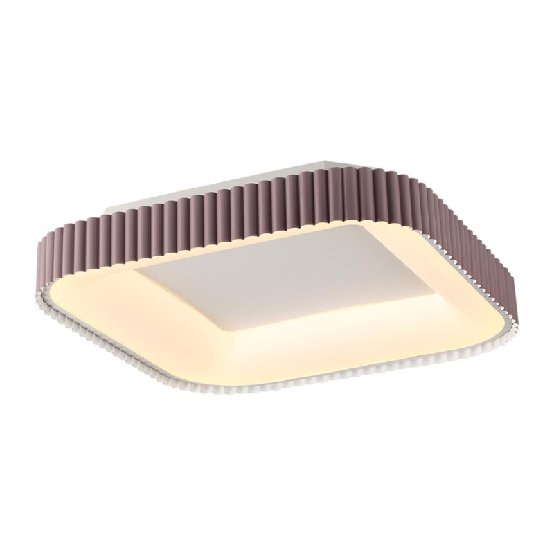 7770/56L AVRA LED SN 578 Светильник металл/белый/мокко LED (56Вт+14Вт) 3000-6000K 500х500 IP43 пульт ДУ+подсветка SHARMEL 6