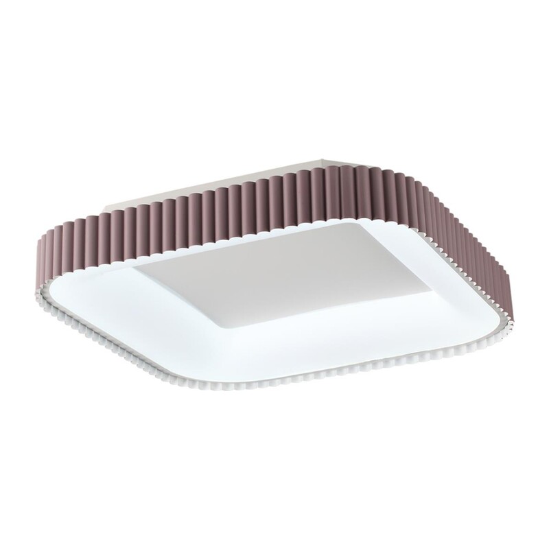 7770/56L AVRA LED SN 578 Светильник металл/белый/мокко LED (56Вт+14Вт) 3000-6000K 500х500 IP43 пульт ДУ+подсветка SHARMEL 7