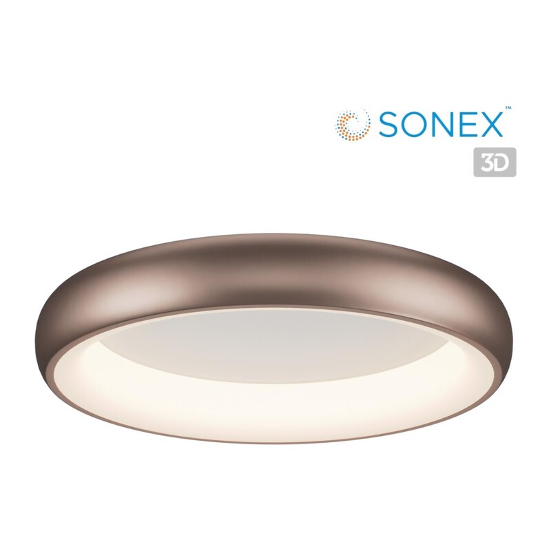 7773/56L AVRA LED SN 565 Светильник металл/белый/кофейный LED 56Вт 3000/4000/6000K D500 IP43 ССТ CHOCO 9