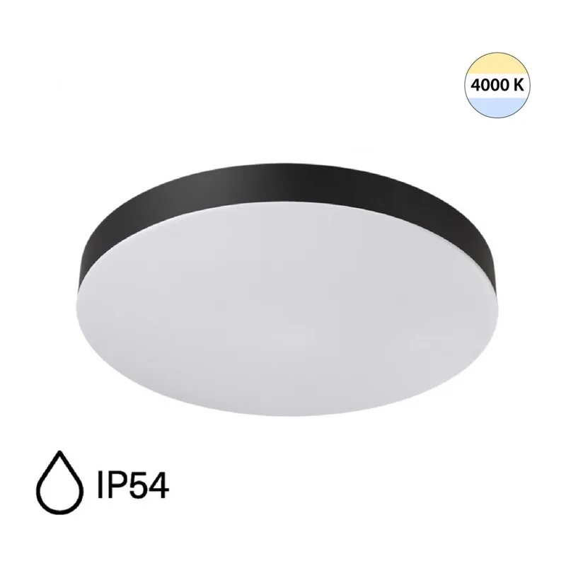7760/24L MITRA LED SN 545 Светильник пластик/белый/черный LED 24Вт 4000K D300 IP54 GAMMA