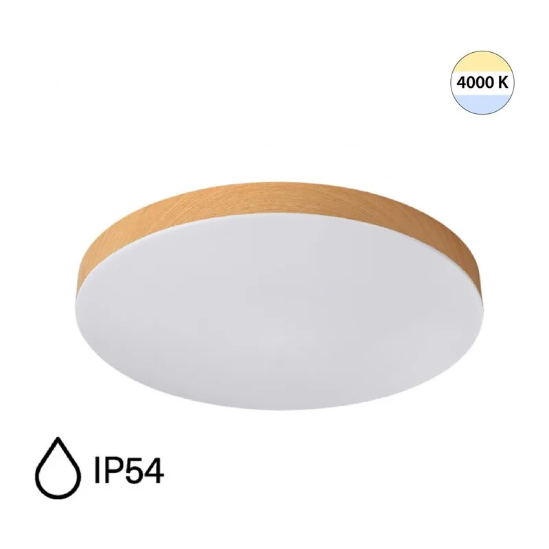 7761/24L MITRA LED SN 545 Светильник пластик/белый/под дерево LED 24Вт 4000K D300 IP54 GAMMA