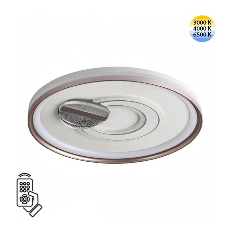 7787/85L PIKO LED SN 607 Светильник металл/белый/бронза LED 85Вт 3000-6500K D495 IP20 пульт ДУ GEMINI 5