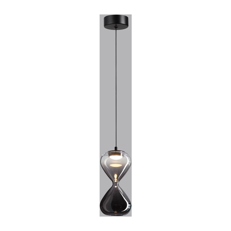 5092/4L PENDANT ODL25 357 черный/прозрачн/дымчатый градиент/металл/стекло Подвес LED 4W 4000K 388Лм GLESSI 4