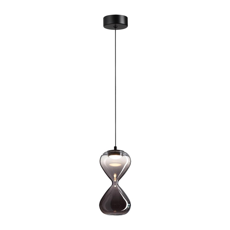 5092/4L PENDANT ODL25 357 черный/прозрачн/дымчатый градиент/металл/стекло Подвес LED 4W 4000K 388Лм GLESSI