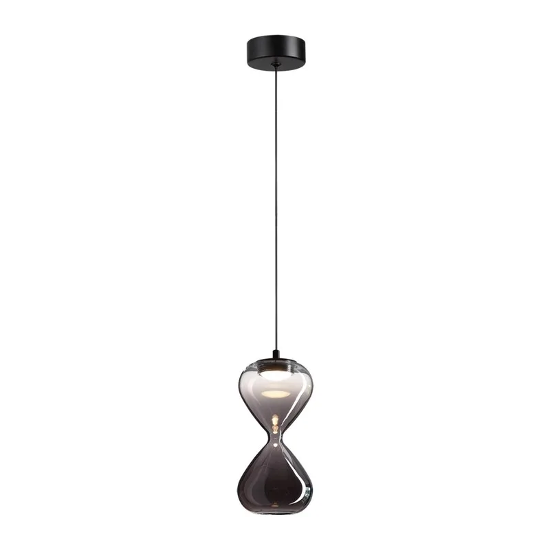 5092/4L PENDANT ODL25 357 черный/прозрачн/дымчатый градиент/металл/стекло Подвес LED 4W 4000K 388Лм GLESSI