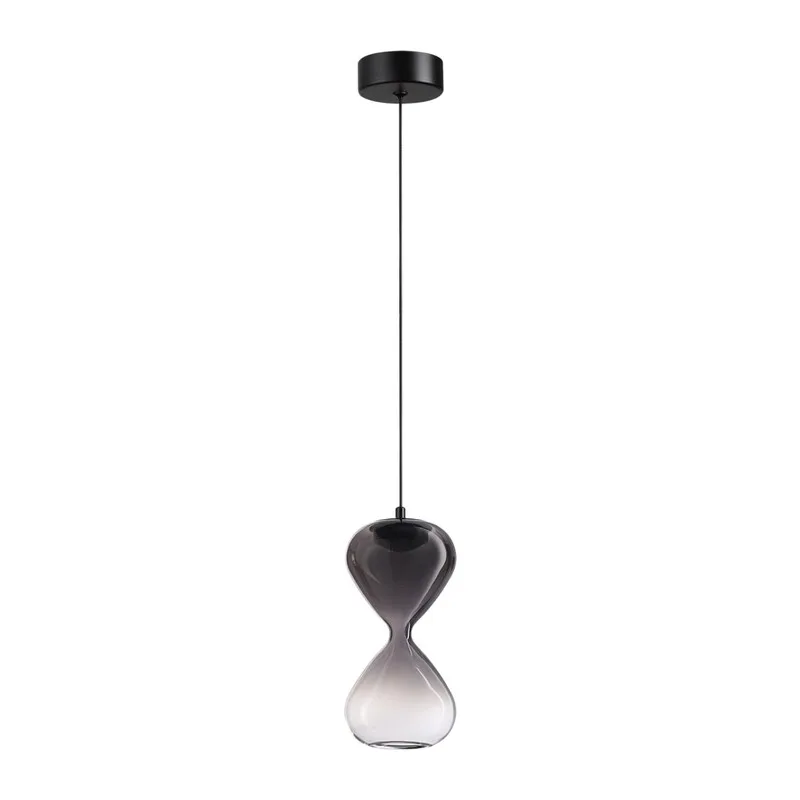 5092/4LA PENDANT ODL25 357 черный/дымчатый градиент/прозрачн./металл/стекло Подвес LED 4W 4000K 388Лм GLESSI