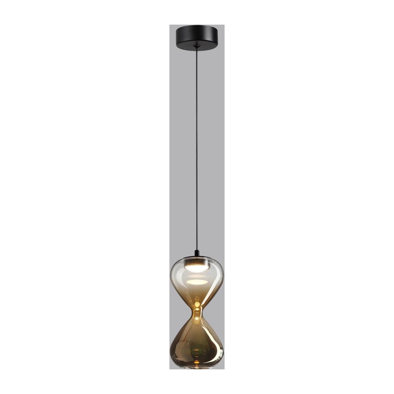 5094/4L PENDANT ODL25 357 черный/прозрачн./золотой градиент/металл/стекло Подвес LED 4W 4000K 388Лм GLESSI 4