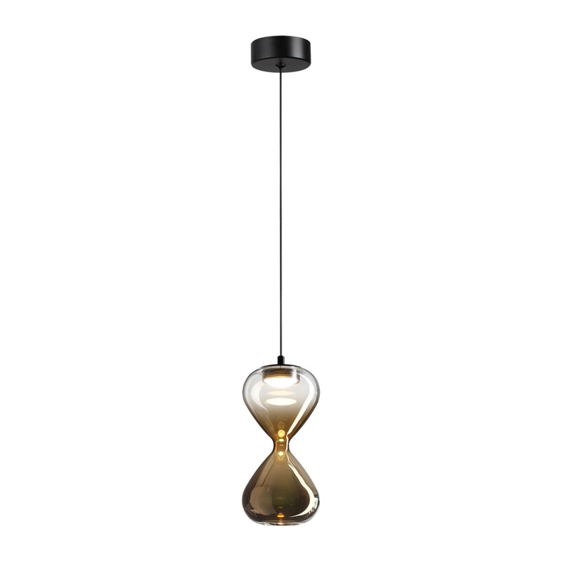 5094/4L PENDANT ODL25 357 черный/прозрачн./золотой градиент/металл/стекло Подвес LED 4W 4000K 388Лм GLESSI