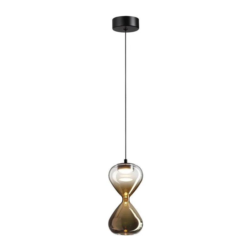 5094/4L PENDANT ODL25 357 черный/прозрачн./золотой градиент/металл/стекло Подвес LED 4W 4000K 388Лм GLESSI