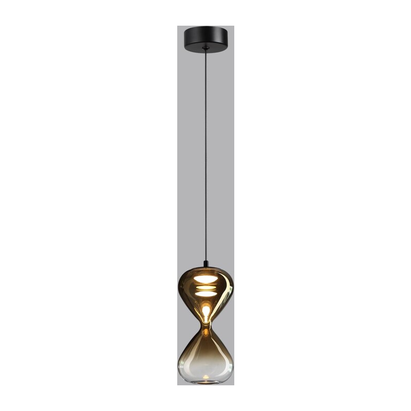 5094/4LA PENDANT ODL25 357 черный/золотой градиент/прозрачн./металл/стекло Подвес LED 4W 4000K 388Лм GLESSI 4