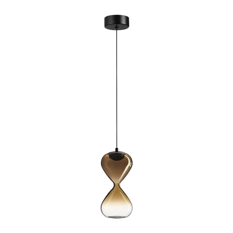 5094/4LA PENDANT ODL25 357 черный/золотой градиент/прозрачн./металл/стекло Подвес LED 4W 4000K 388Лм GLESSI