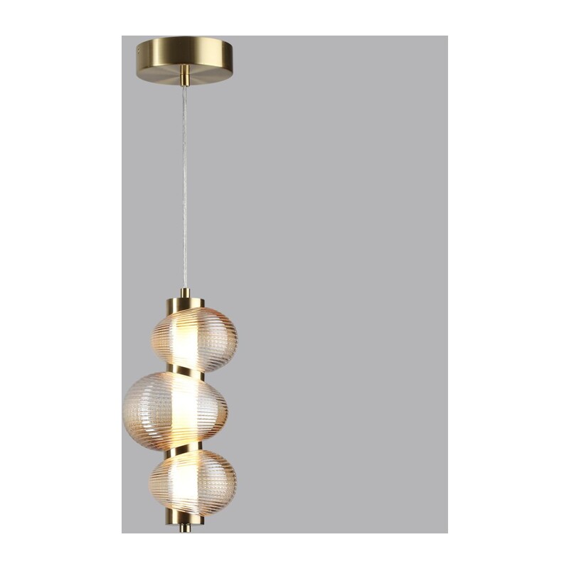 5095/12L L-VISION ODL25 359 латунный/янтарный градиент/металл/стекло Подвес LED 12W 4000K 1492Лм BRUCO 3