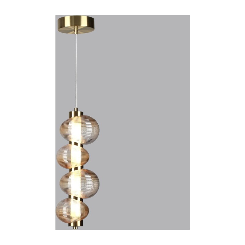 5095/17L L-VISION ODL25 359 латунный/янтарный градиент/металл/стекло Подвес LED 17W 4000K 1948Лм BRUCO 3