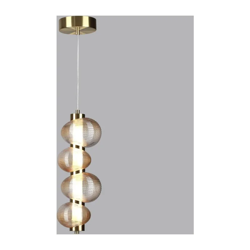 5095/17L L-VISION ODL25 359 латунный/янтарный градиент/металл/стекло Подвес LED 17W 4000K 1948Лм BRUCO 2