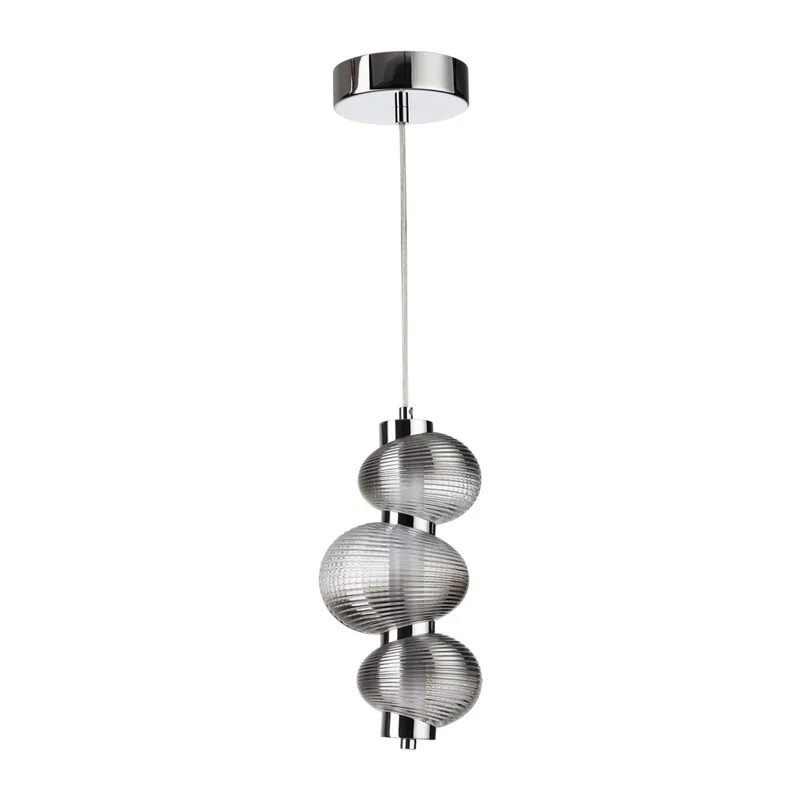 5096/12L L-VISION ODL25 361 хром/дымчатый градиент/металл/стекло Подвес LED 12W 4000K 1492Лм BRUCO