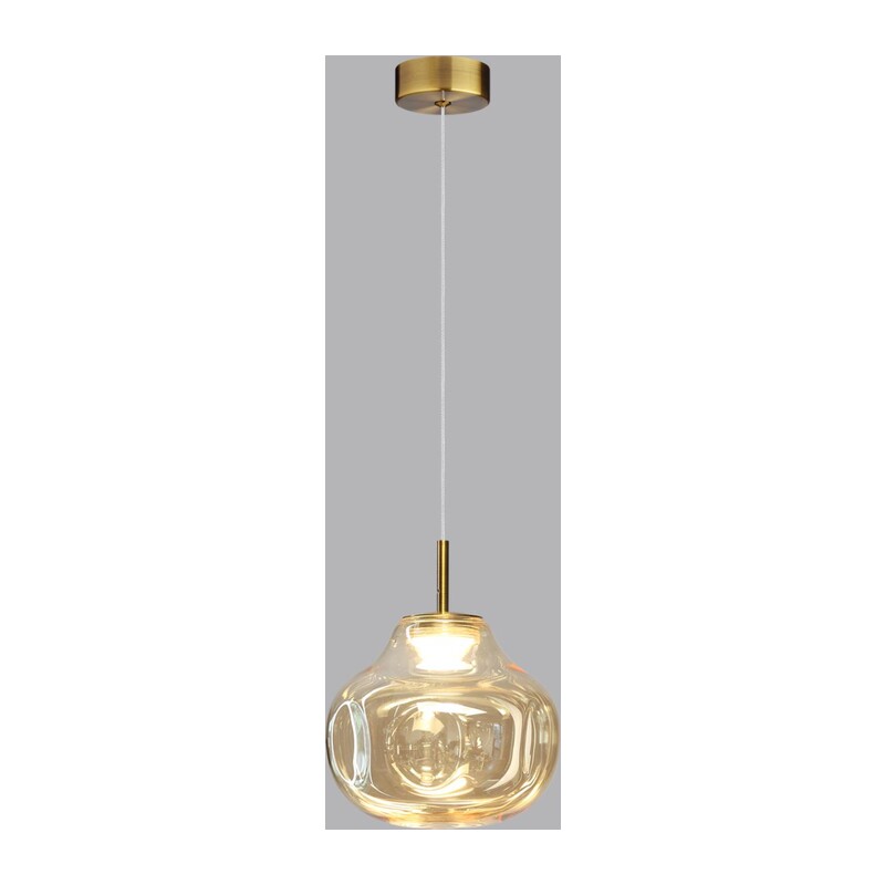 5097/4L PENDANT ODL25 363 античн.бронза/янтарный/металл/стекло Подвес LED 4W 4000K 388Лм VASO 4