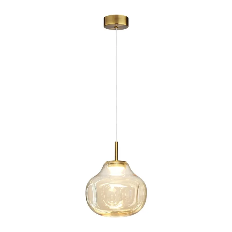 5097/4L PENDANT ODL25 363 античн.бронза/янтарный/металл/стекло Подвес LED 4W 4000K 388Лм VASO