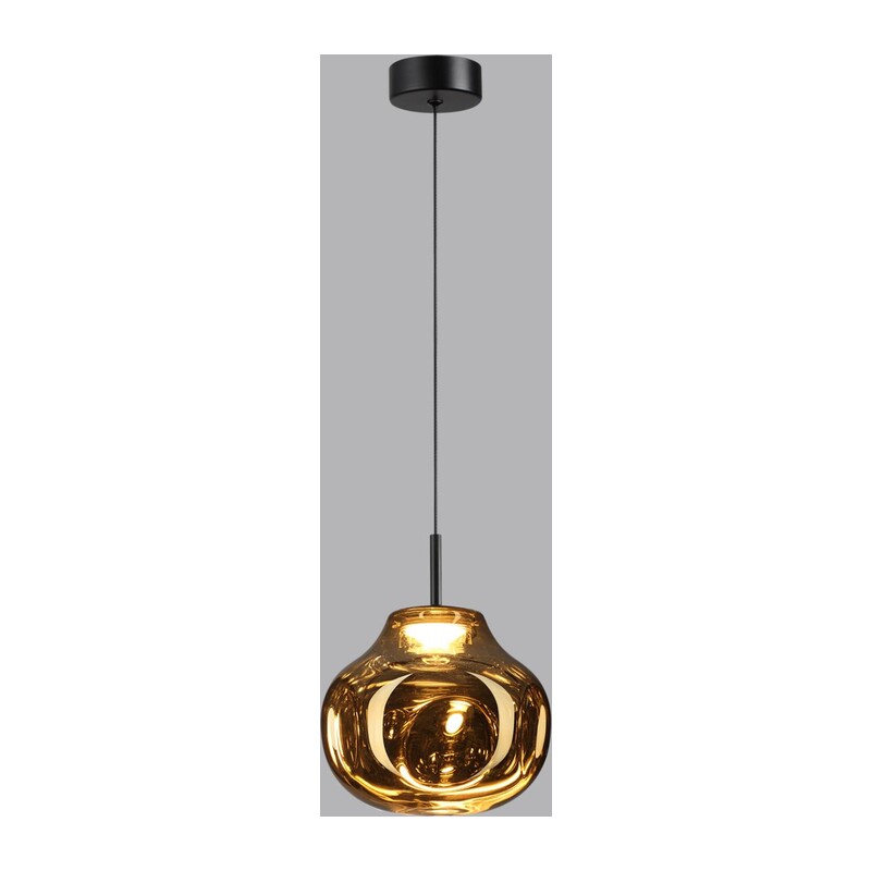 5097/4LA PENDANT ODL25 363 черный/золотой/металл/стекло Подвес LED 4W 4000K 388Лм VASO 4