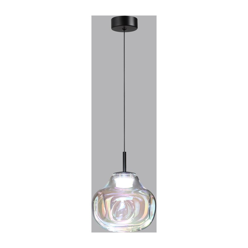 5097/4LB PENDANT ODL25 363 черный/бензиновый/металл/стекло Подвес LED 4W 4000K 388Лм VASO 4
