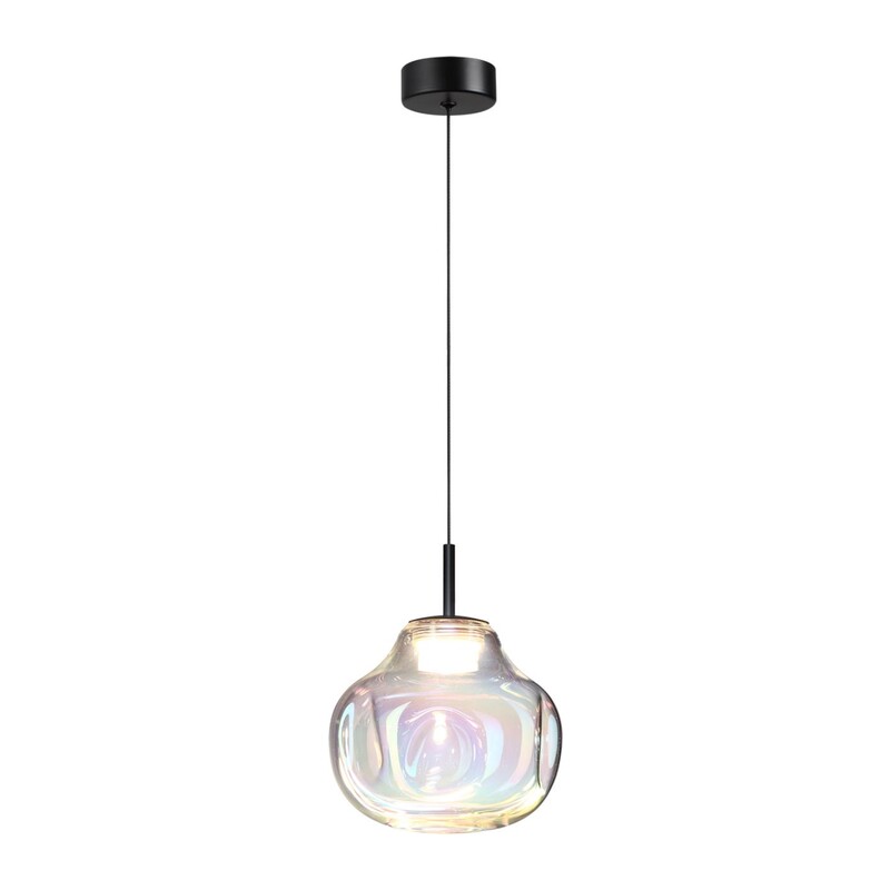 5097/4LB PENDANT ODL25 363 черный/бензиновый/металл/стекло Подвес LED 4W 4000K 388Лм VASO