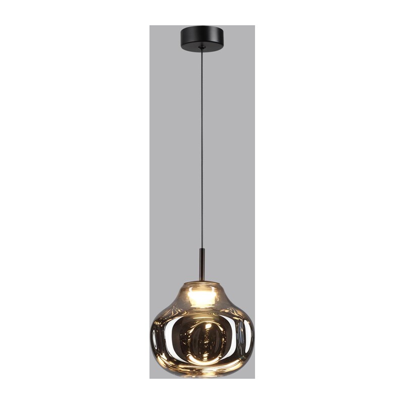 5097/4LC PENDANT ODL25 363 черный/дымчатый/металл/стекло Подвес LED 4W 4000K 388Лм VASO 4