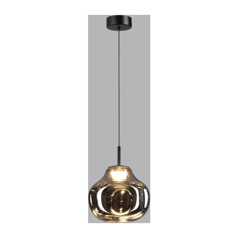 5097/4LC PENDANT ODL25 363 черный/дымчатый/металл/стекло Подвес LED 4W 4000K 388Лм VASO 2