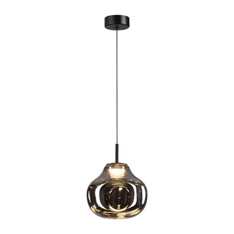 5097/4LC PENDANT ODL25 363 черный/дымчатый/металл/стекло Подвес LED 4W 4000K 388Лм VASO