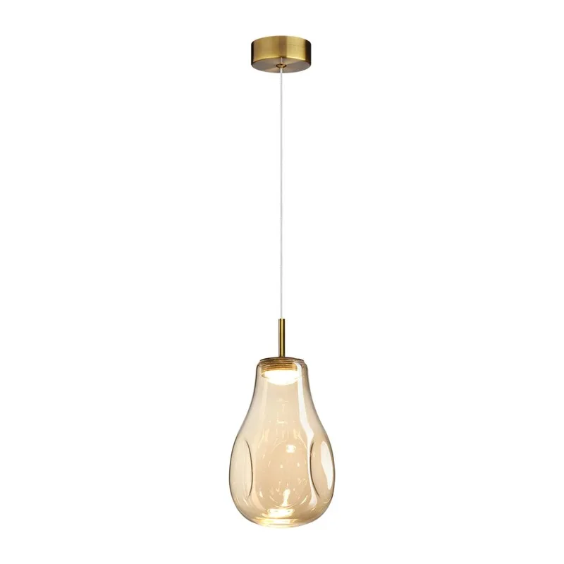 5098/4L PENDANT ODL25 365 античн.бронза/янтарный/металл/стекло Подвес LED 4W 4000K 388Лм NAVE 2