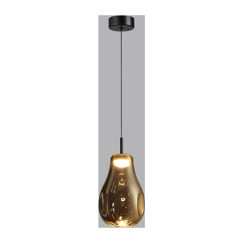 5098/4LA PENDANT ODL25 365 черный/золотой/металл/стекло Подвес LED 4W 4000K 388Лм NAVE 4