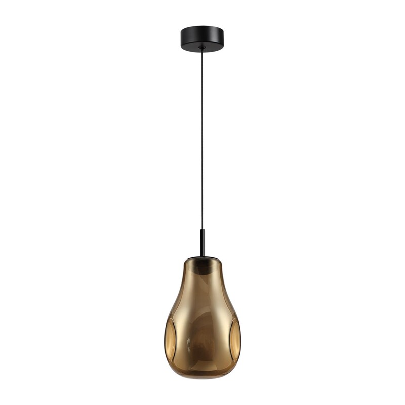 5098/4LA PENDANT ODL25 365 черный/золотой/металл/стекло Подвес LED 4W 4000K 388Лм NAVE 5