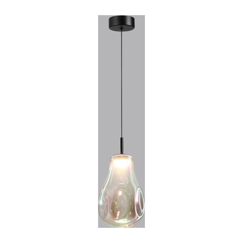 5098/4LB PENDANT ODL25 365 черный/бензиновый/металл/стекло Подвес LED 4W 4000K 388Лм NAVE 4