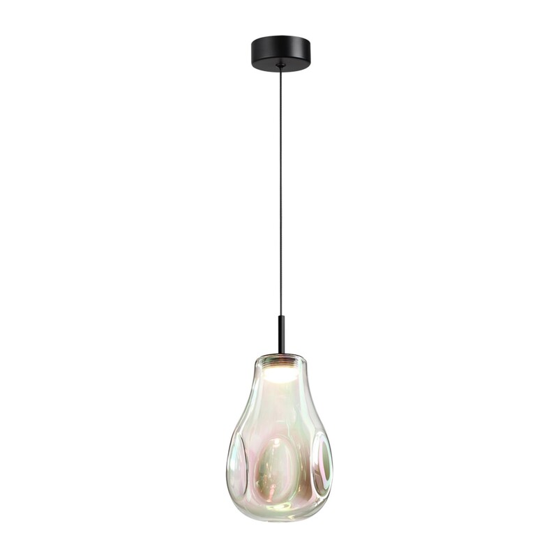 5098/4LB PENDANT ODL25 365 черный/бензиновый/металл/стекло Подвес LED 4W 4000K 388Лм NAVE