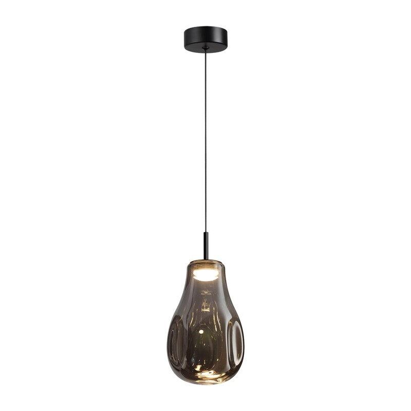 5098/4LC PENDANT ODL25 365 черный/дымчатый/металл/стекло Подвес LED 4W 4000K 388Лм NAVE