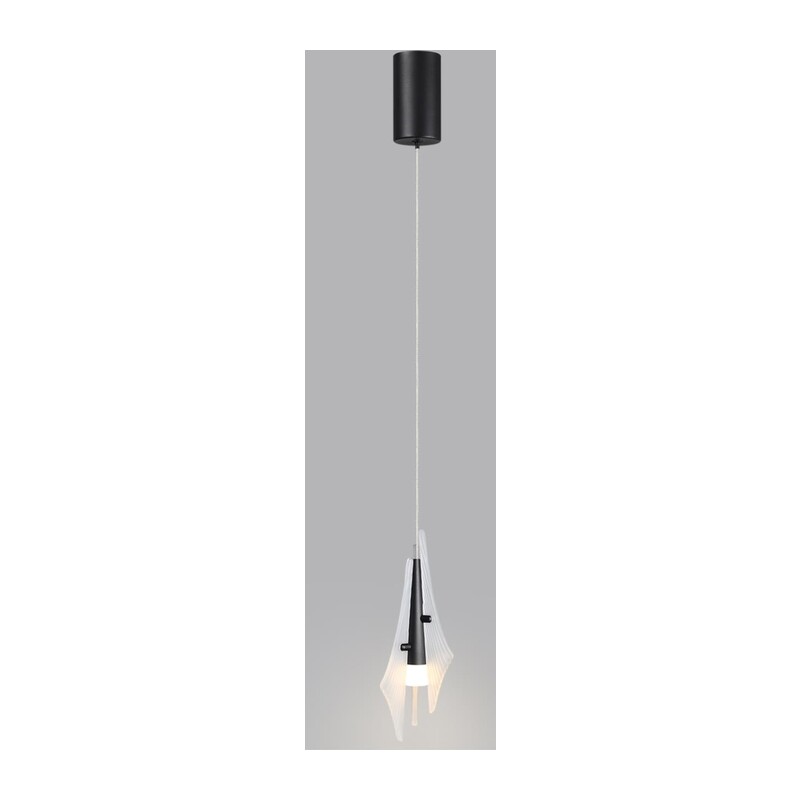 5442/6LA L-VISION ODL_EX26 059 черный/бел.матовый/металл/стекло/акрил Подвес LED 6W 3000K 633Лм AFALINA 3