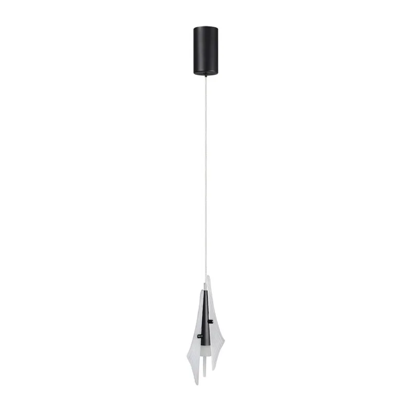 5442/6LA L-VISION ODL_EX26 059 черный/бел.матовый/металл/стекло/акрил Подвес LED 6W 3000K 633Лм AFALINA
