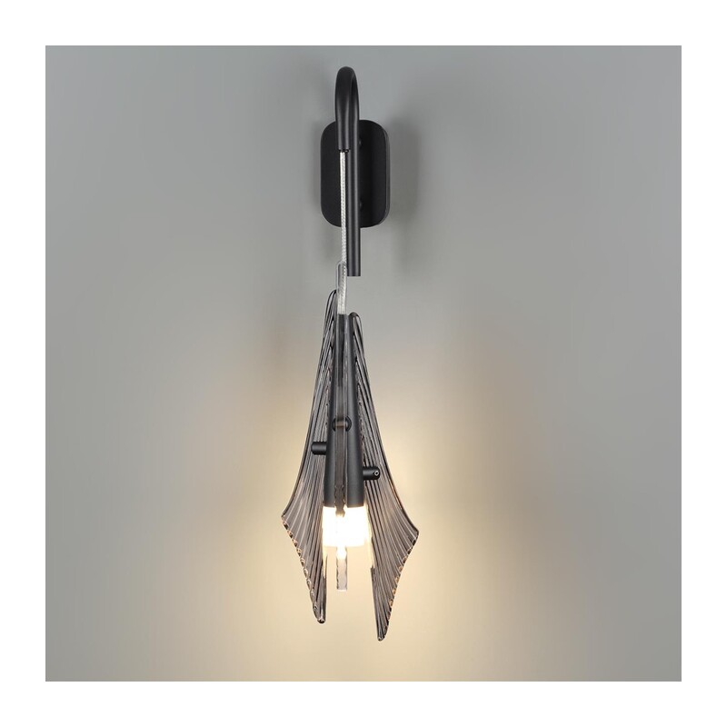 5442/6WL L-VISION ODL_EX26 059 черный/дымчатый/металл/стекло/акрил Бра LED 6W 3000K 633Лм AFALINA 3
