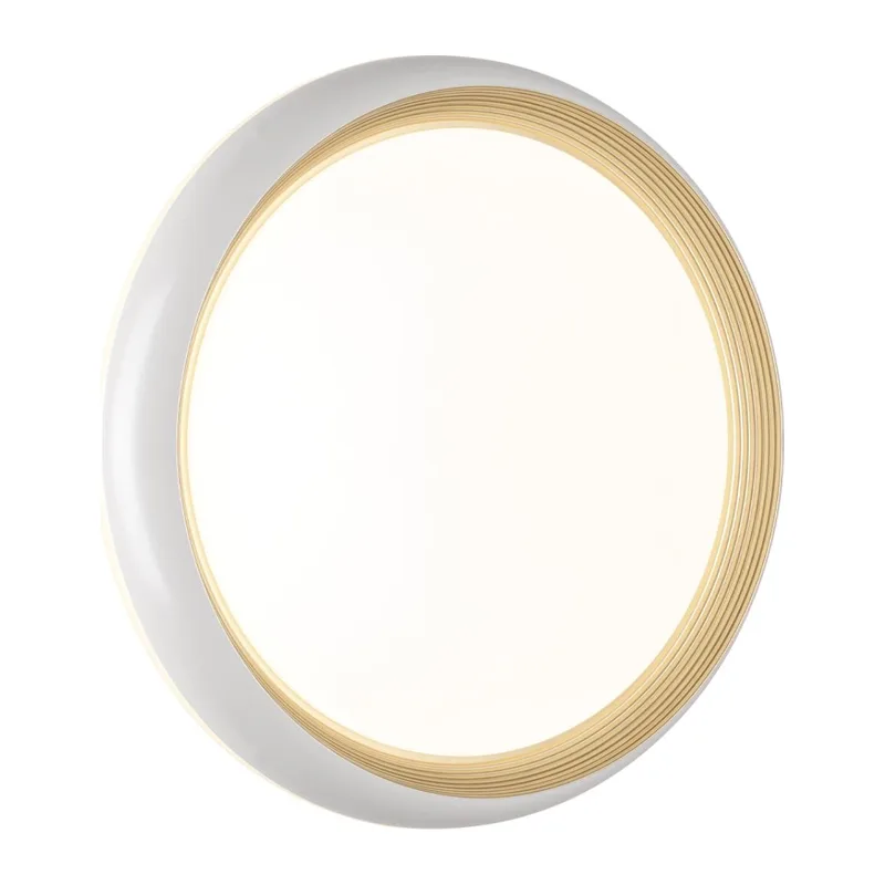 7650/DLN PALE SN 141 Светильник пластик/белый/золотой LED 48Вт 3000/4000/6000К D380 IP43 CCT TOFIQ WHITE