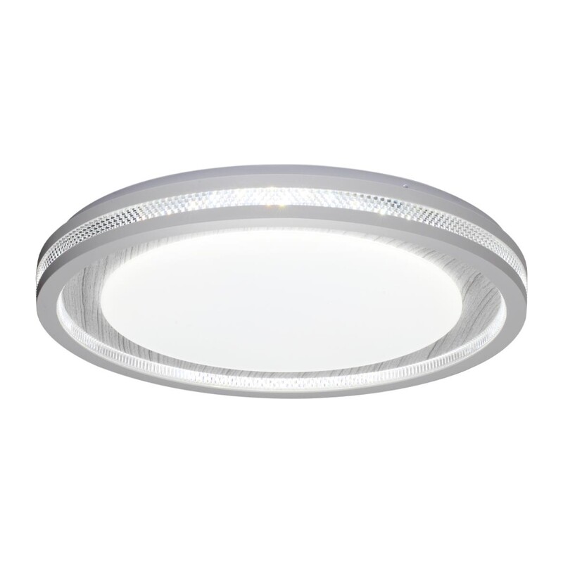 7681/ELN COLOR SN 164 Светильник пластик/сер под дер LED 76Вт 3000/4000/6000K D480 IP43 CCT MAVI WOOD 4