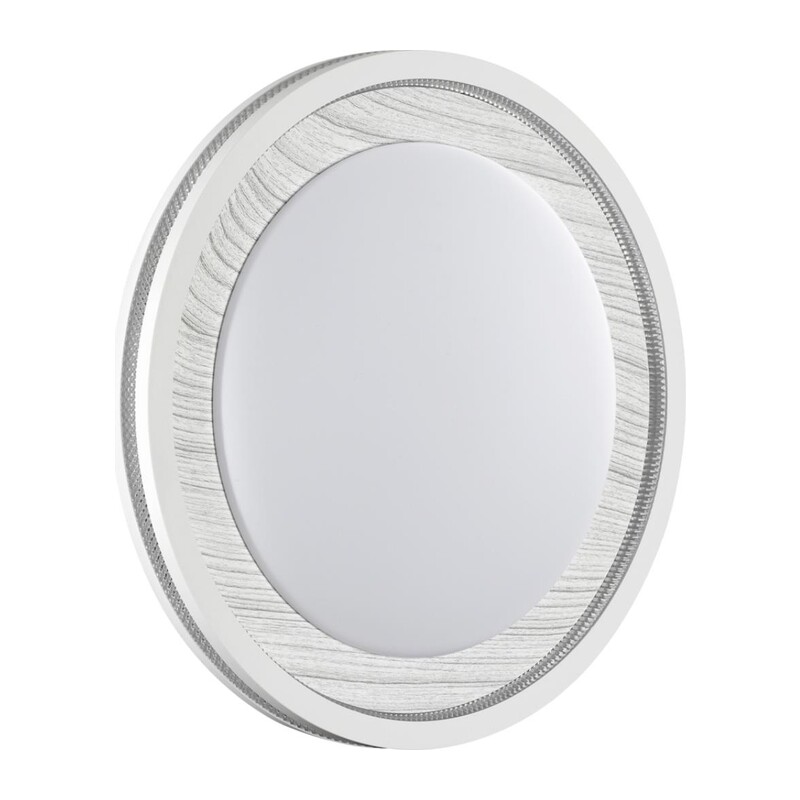 7681/ELN COLOR SN 164 Светильник пластик/сер под дер LED 76Вт 3000/4000/6000K D480 IP43 CCT MAVI WOOD