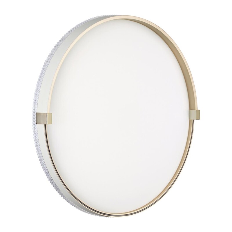 7646/ELN PALE SN 189 Светильник пластик/золотой LED 76Вт 3000/4000/6000К D490 IP43 CCT OLIDI WHITE