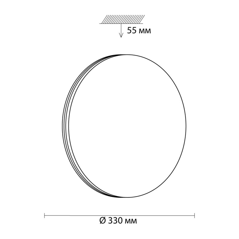 3016/CLN MINI SN 208 Светильник пластик/белый/хром LED 36Вт 4000K D330 IP43 SMALLI 2