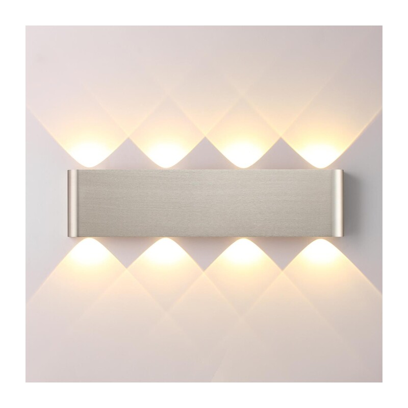 7106/8WL HIGHTECH ODL26 441 Настенный светильник матовый никель/металл IP20 LED 8W 3000K 220V MAGNUM