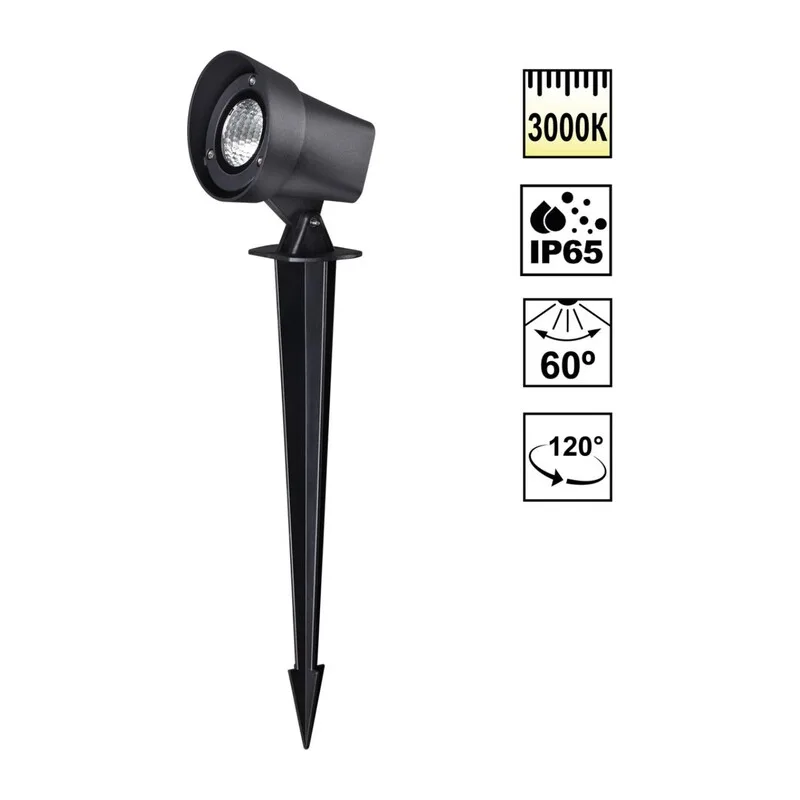 359529 STREET NT25 790 черный Светильник ландшафтный светодиодный грунтовый IP65 LED 13W 110-240V 1040Лм 3000К LANDSCAPE