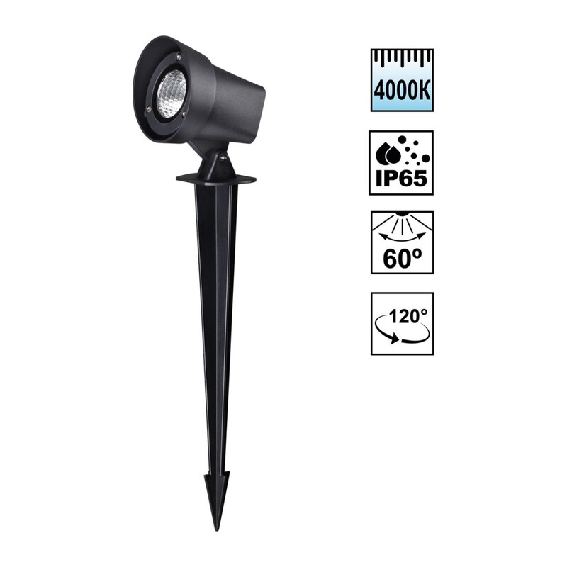 359530 STREET NT25 790 черный Светильник ландшафтный светодиодный грунтовый IP65 LED 13W 110-240V 1040Лм 4000К LANDSCAPE 3