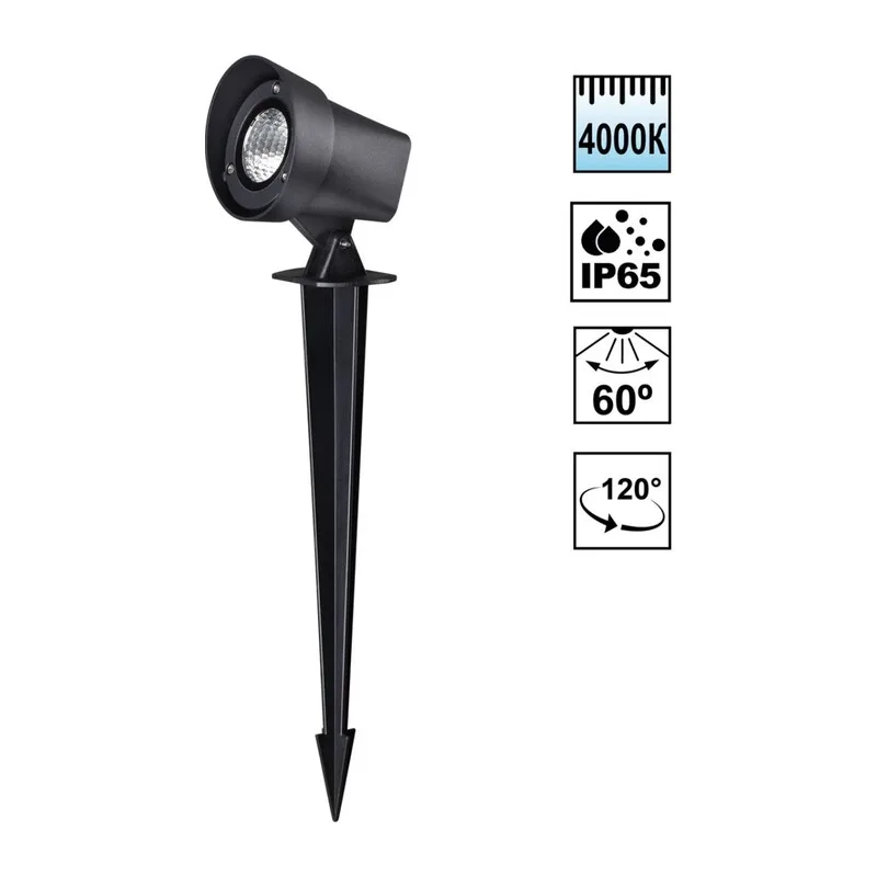 359530 STREET NT25 790 черный Светильник ландшафтный светодиодный грунтовый IP65 LED 13W 110-240V 1040Лм 4000К LANDSCAPE