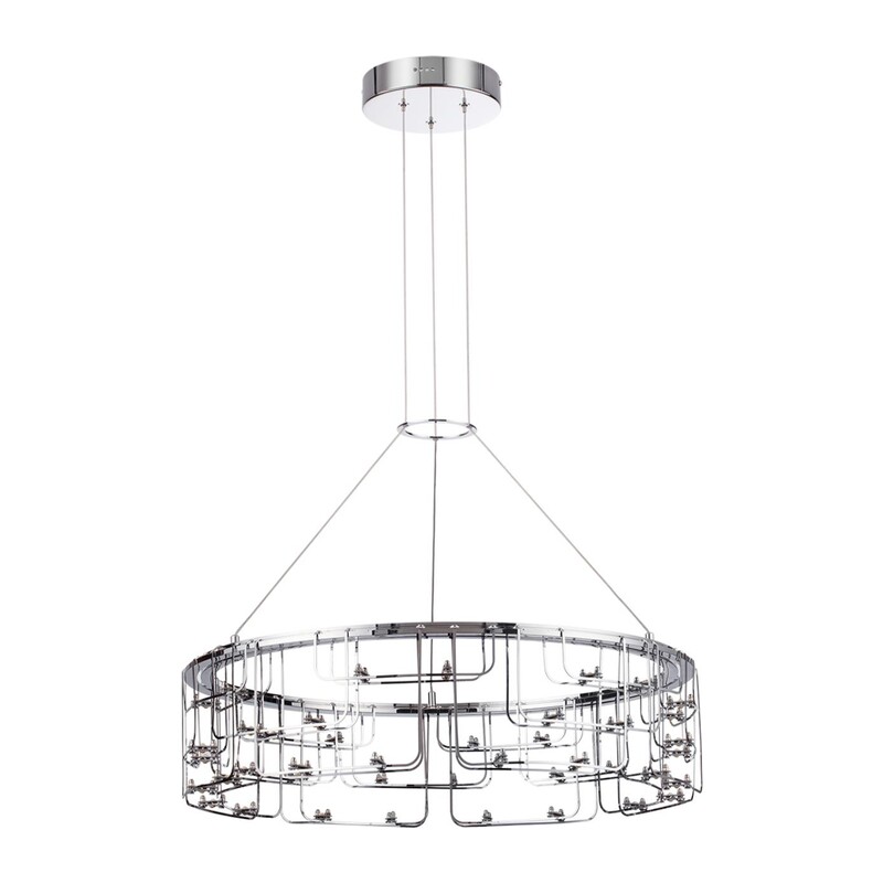7059/44L HIGHTECH ODL26 287 Подвесной светильник нерж/сталь хром IP20 LED 44W 3960Лм 3000K 220V ZAHA 5