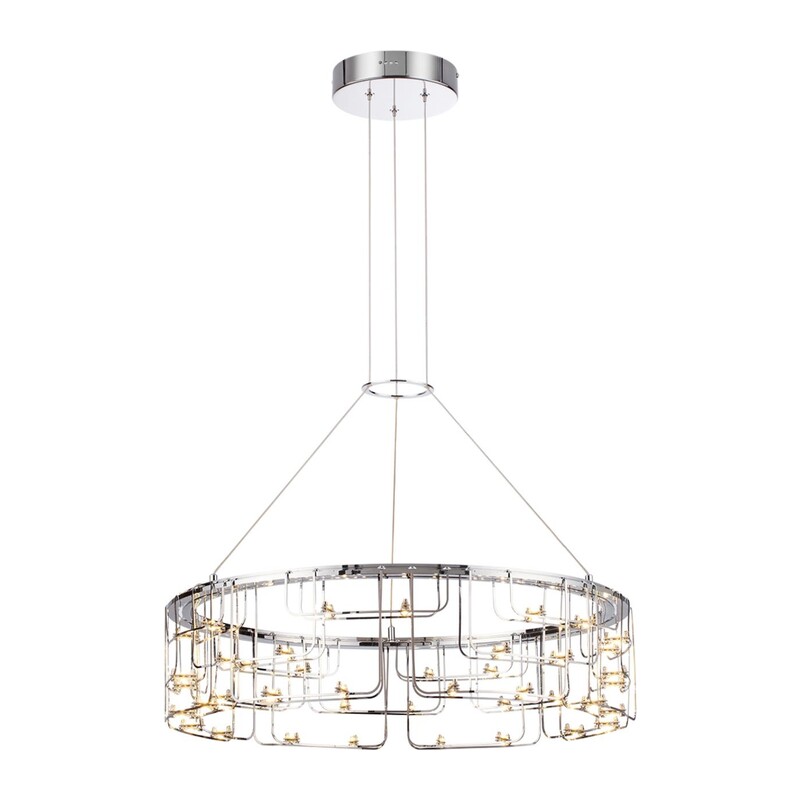 7059/44L HIGHTECH ODL26 287 Подвесной светильник нерж/сталь хром IP20 LED 44W 3960Лм 3000K 220V ZAHA